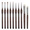 Detail Paint Brushes Dry Brushes Flat Miniature Paint Brushes 10pcs Fine Detail Paint Brush Set for Acrylics, Oils, Watercolors &, Citadel, Figurine, Warhammer 40k.